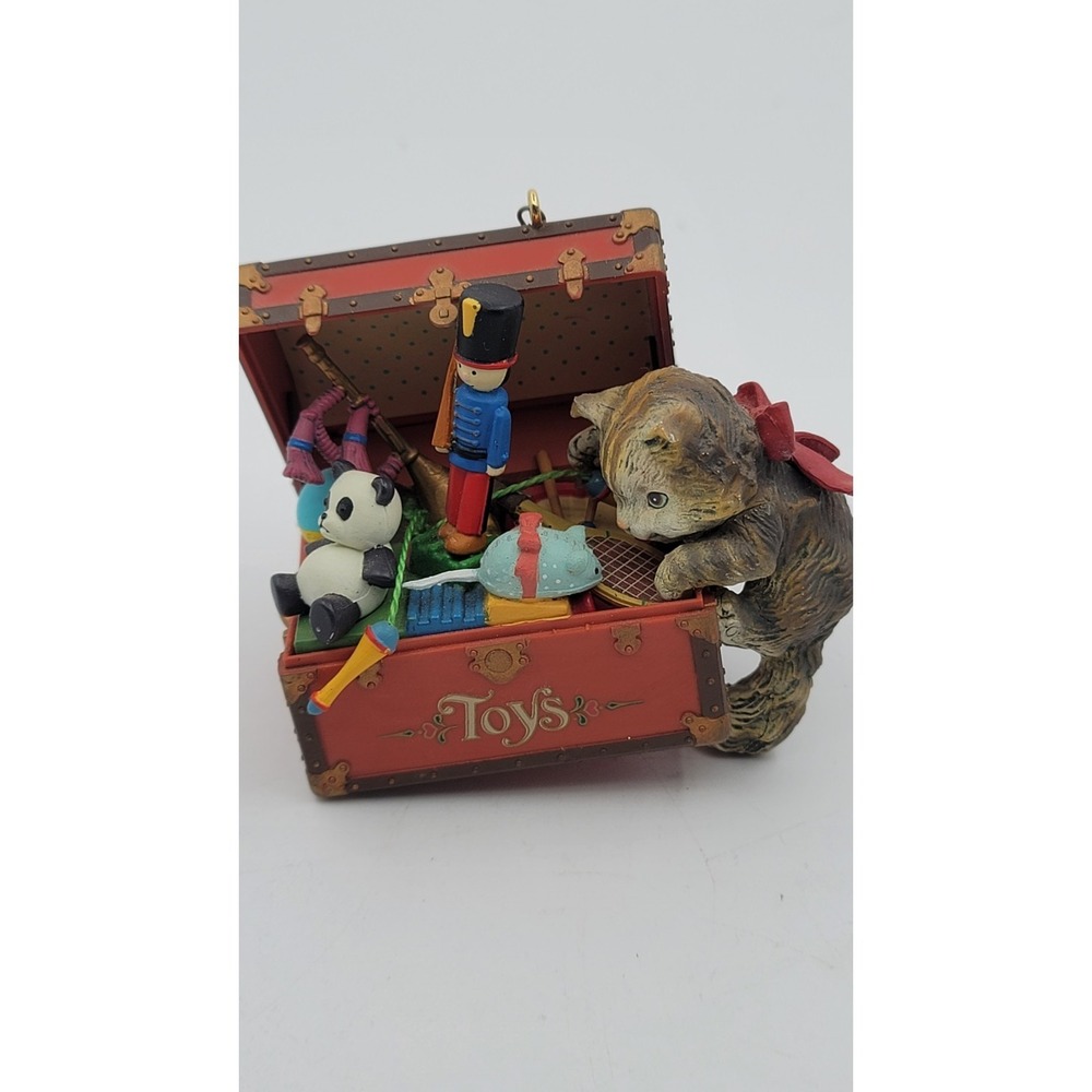 ENESCO Vintage 1991 KURIOUS KITTY Christmas‎ Ornament